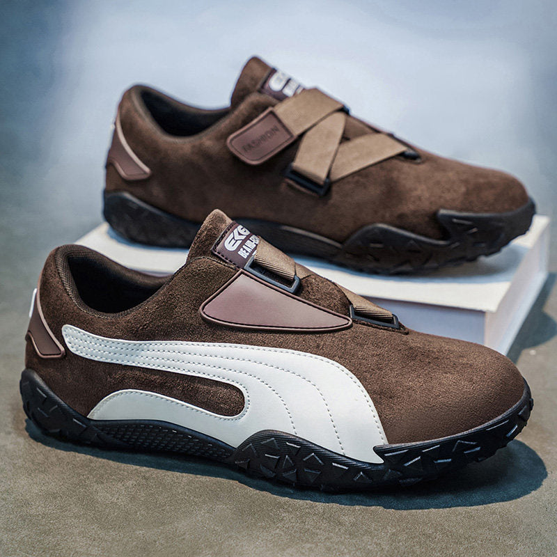 Men's German Army Style Retro Skate Sneakers - Style 417A front product view