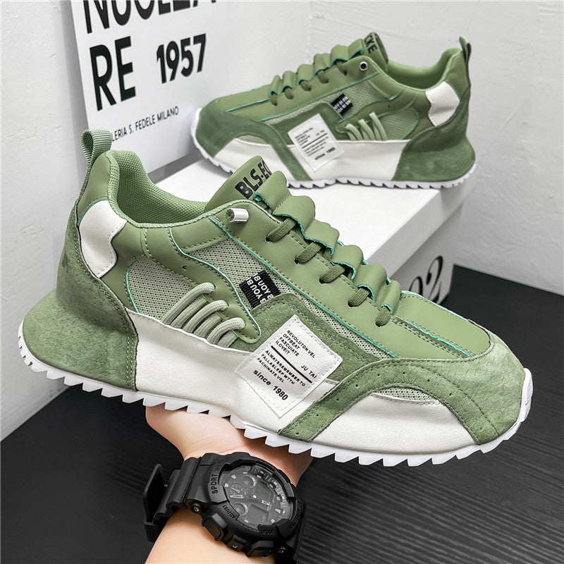 Men's Platform Casual Sneakers - Style 6064 front product view