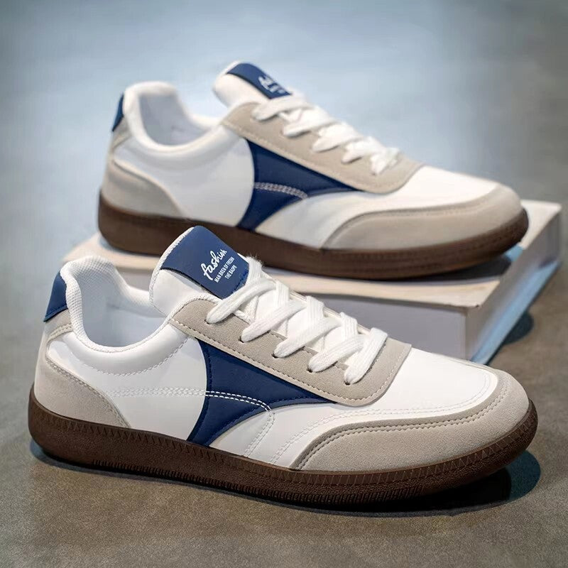 Men's Low-Top Platform German Army Style Casual Sneakers - Style C273 front product view