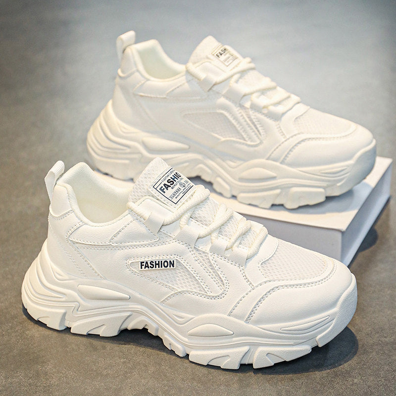 Men's Mesh Platform Casual Sneakers - Style 61F7 front product view