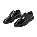 Men's White, Black and Navy Dress Shoes - studio white background